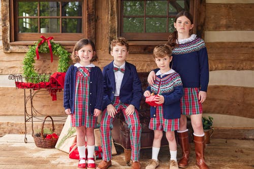 Little English Kids' Fallon Dress In Highlands Tartan