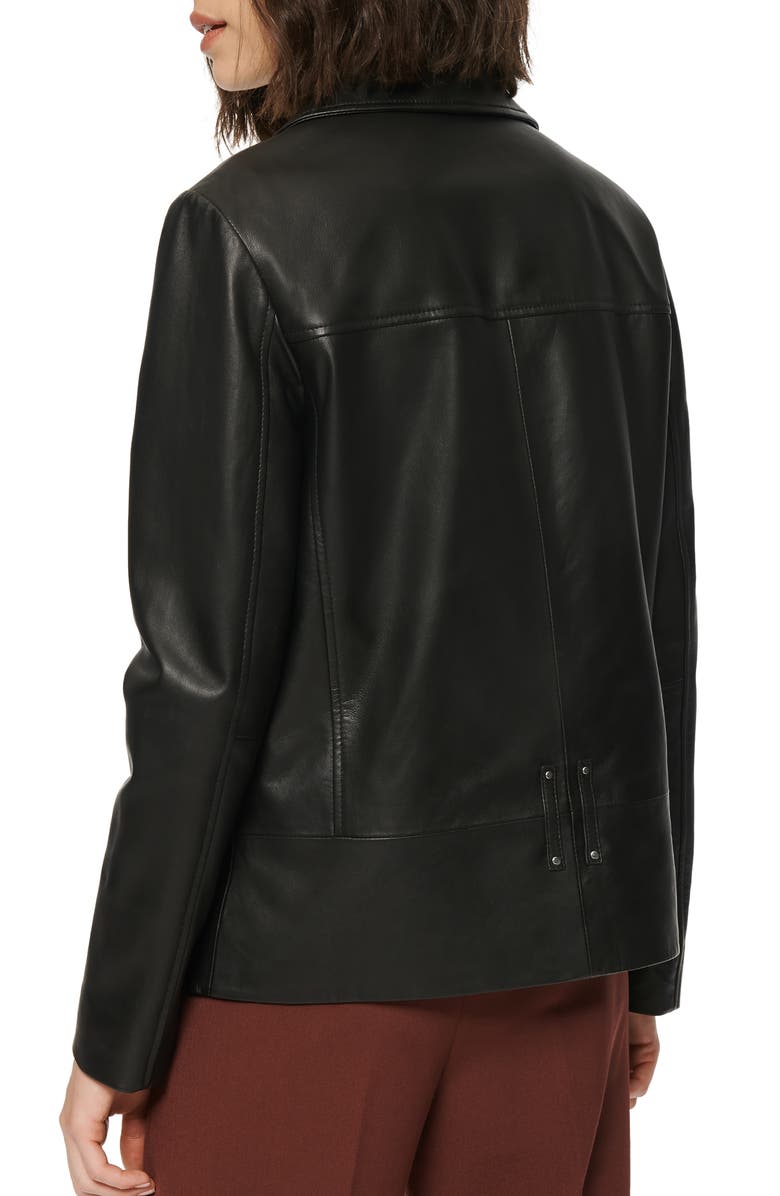 Marc New York Elongated Leather Moto Jacket, Alternate, color,
