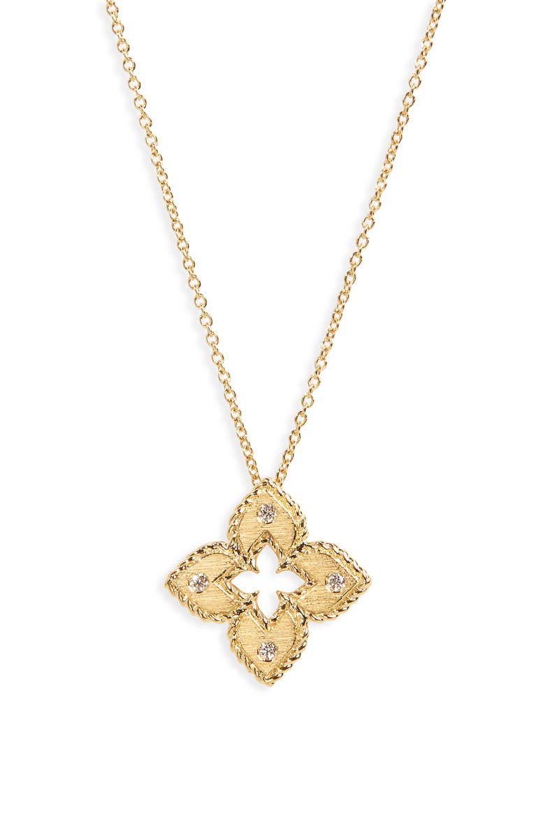Venetian Princess Diamond Pendant Necklace, Main, color, YG
