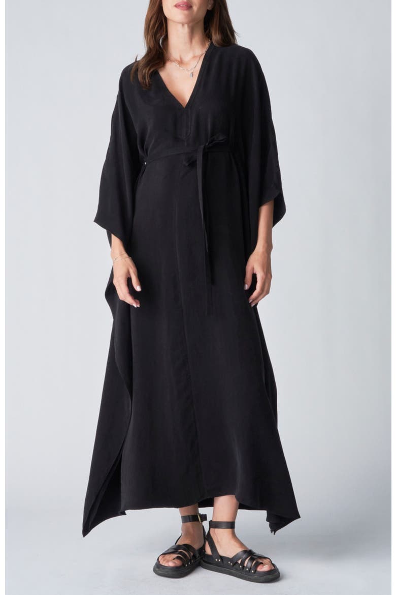 Belted Caftan, Main, color, Black