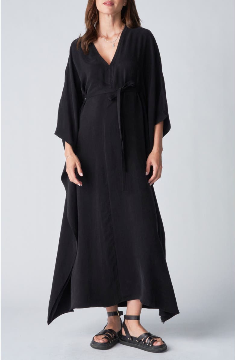 ocean+main Belted Caftan, Main, color, Black