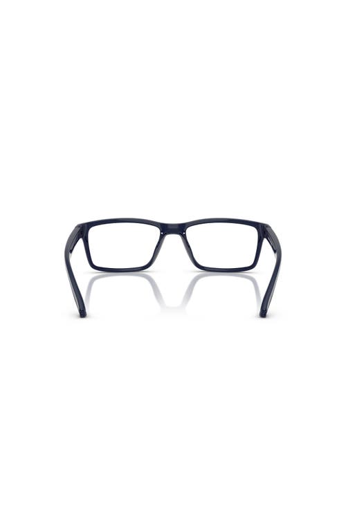Arnette 54mm Rectangle Optical Glasses In Brown