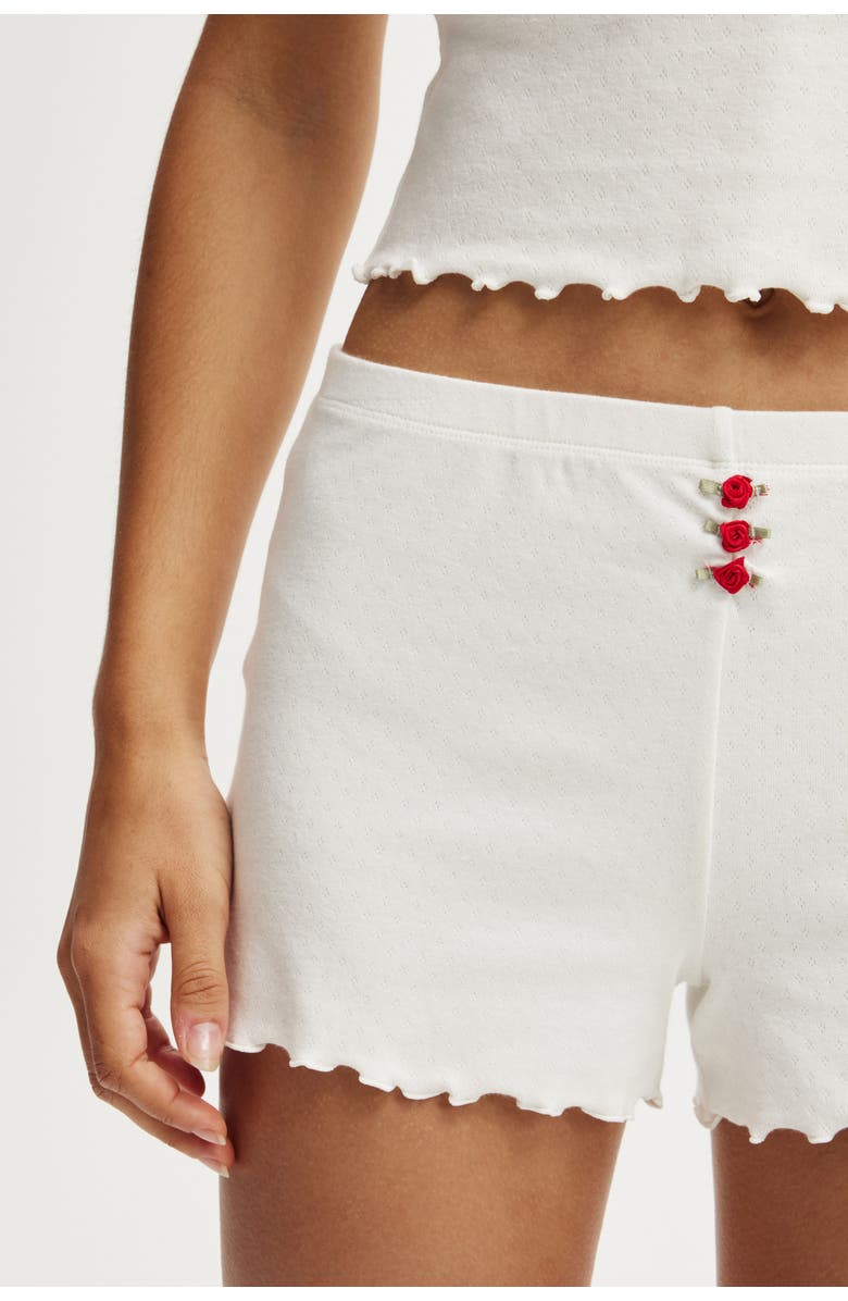 COTTON ON BODY Pointelle Rose Short, Alternate, color,