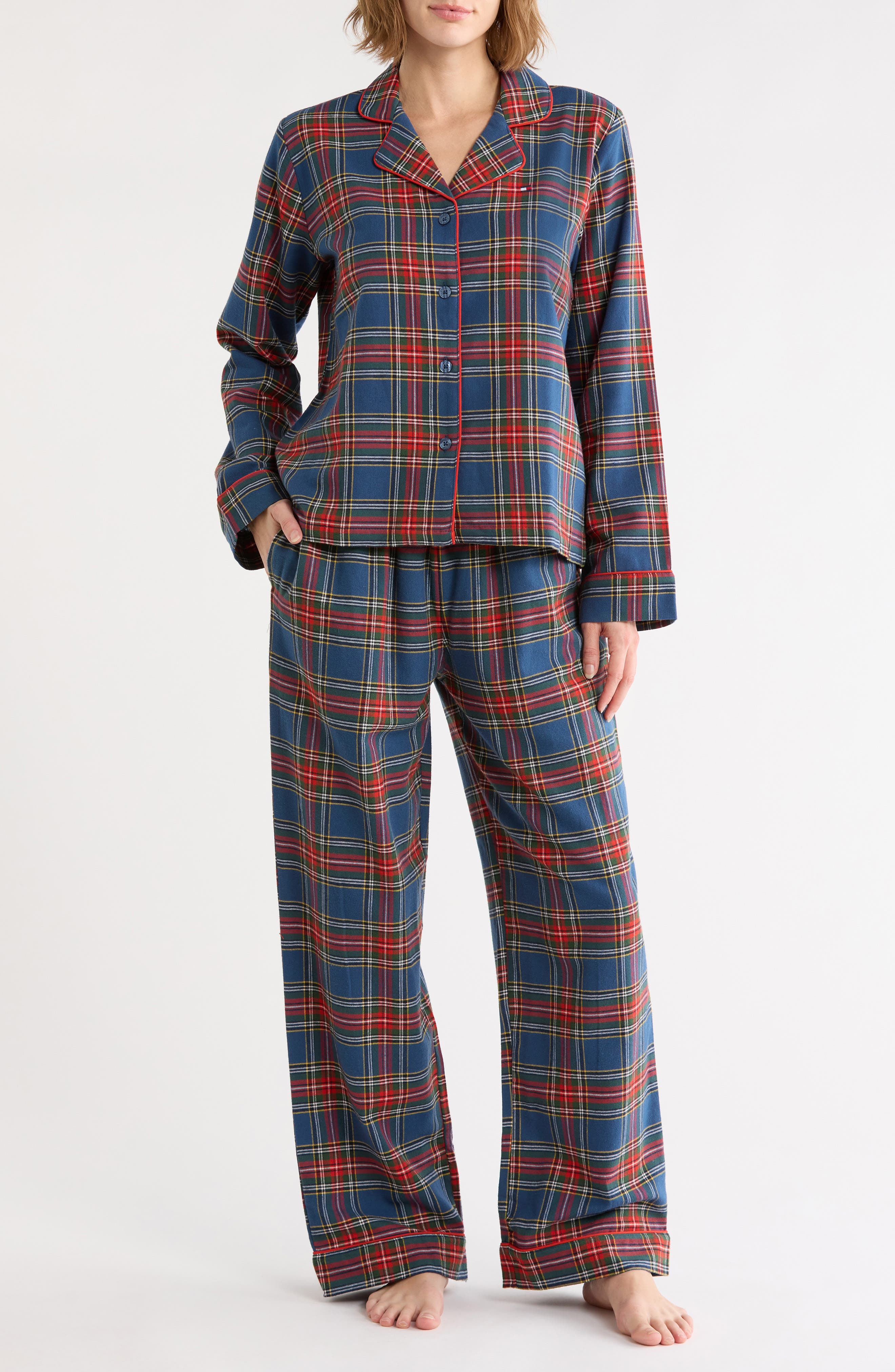 Plaid Cotton Flannel Pajamas