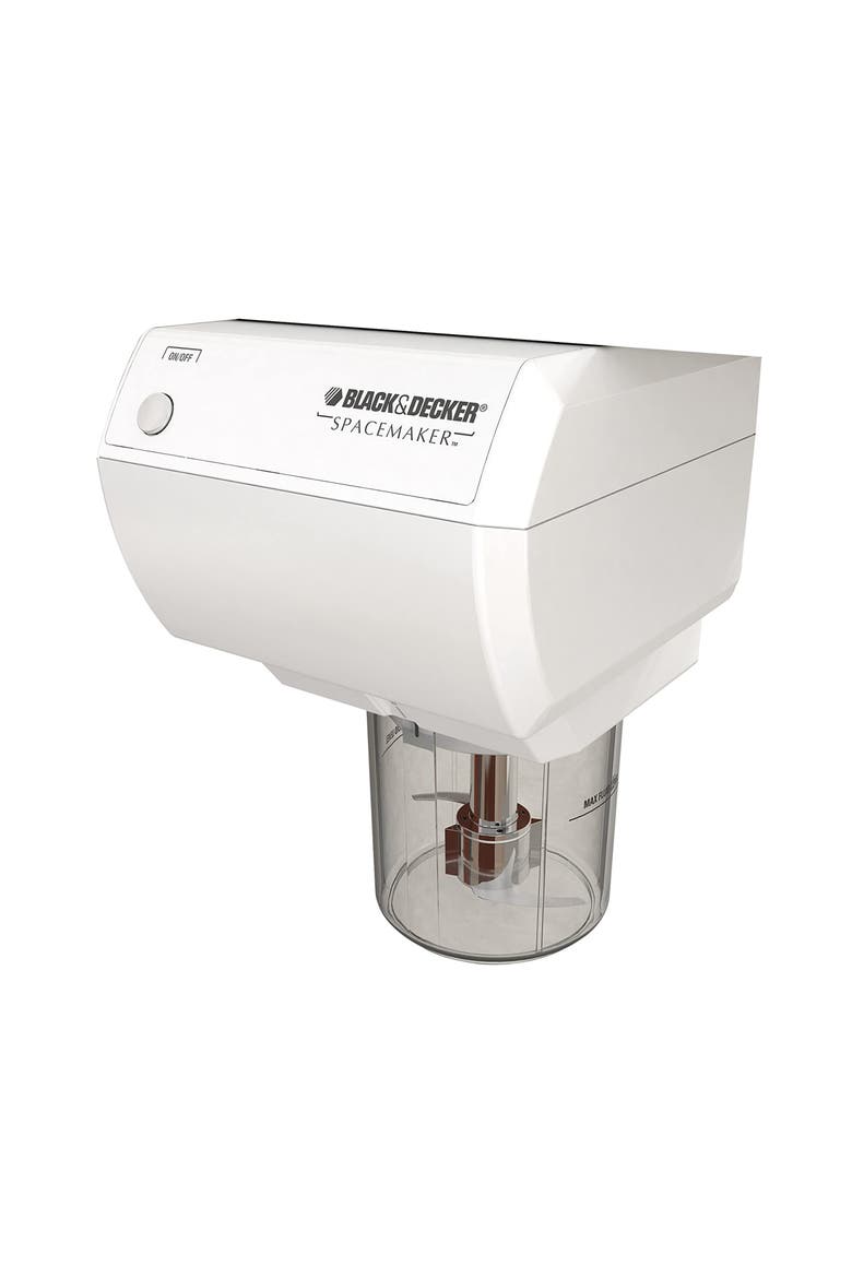 Black & Decker CG800W Spacemaker Mini UTC Food Processor and Coffee Grinder in White, Main, color, White