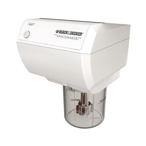 Black & Decker CG800W Spacemaker Mini UTC Food Processor and Coffee Grinder in White