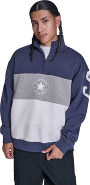 Converse Retro Stripe Relaxed Quarter-Zip Sweatshirt