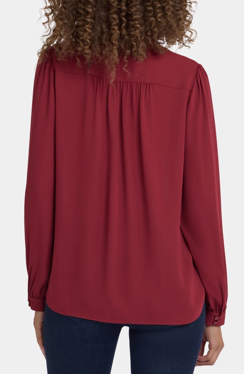 NYDJ Hannah Georgette Top, Alternate, color, Wild Currant