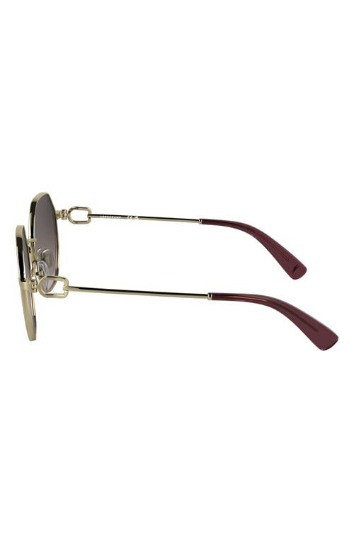 Longchamp Le Foulonné 52mm Gradient Round Sunglasses