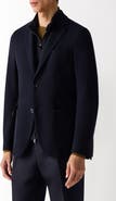 ZEGNA High Performance™ Wool & Cotton Jersey Sport Coat with Removable Leather Bib