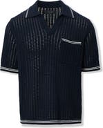 rag & bone Open Stitch Johnny Collar Polo
