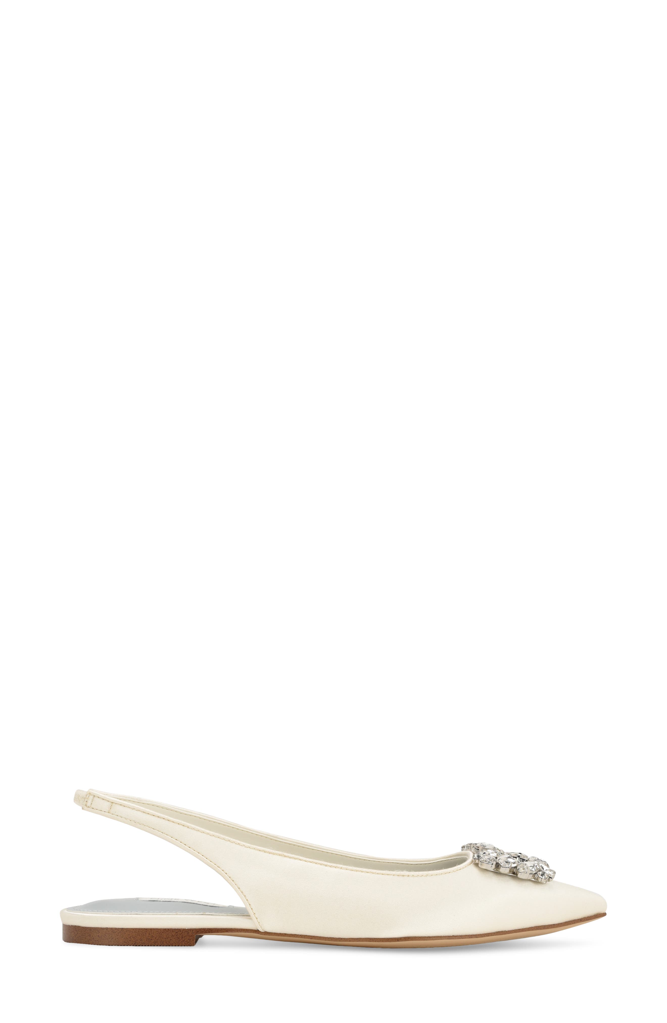 Nine West Blingy Crystal Slingback Flat, Alternate, color, 