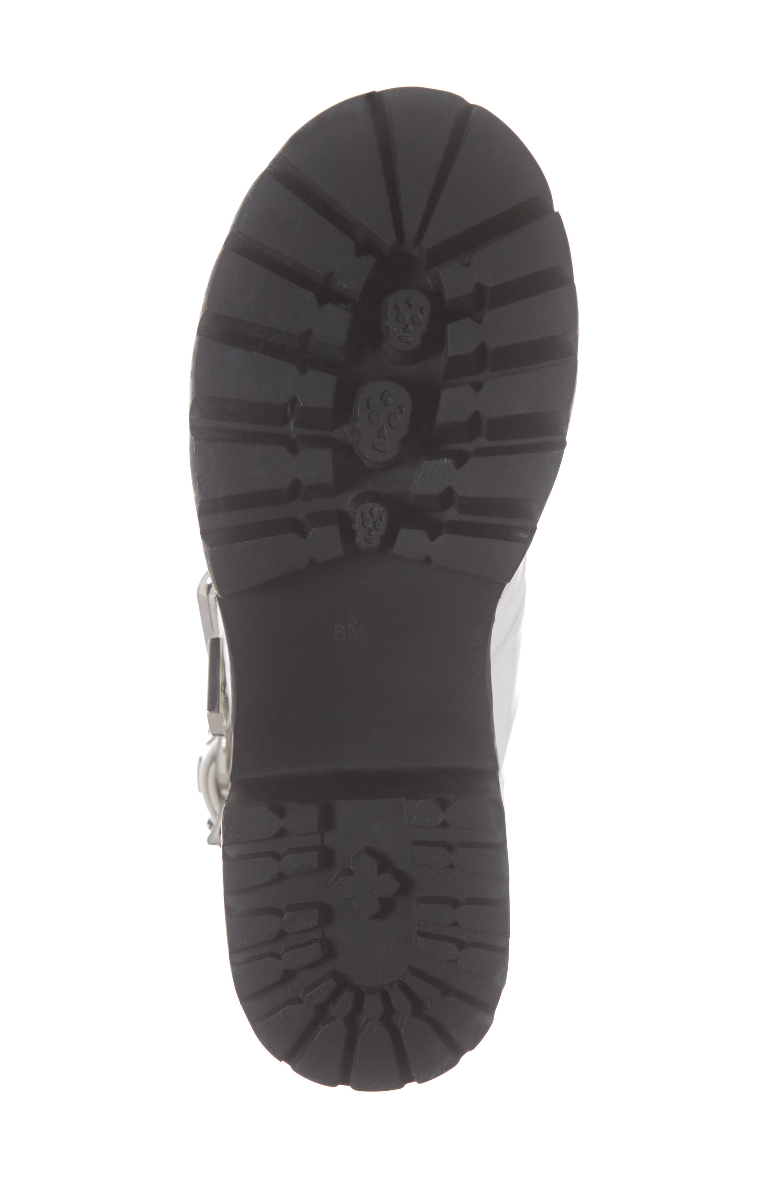 Lug Platform Bootie, Alternate, color, WHITE BOX SILVER