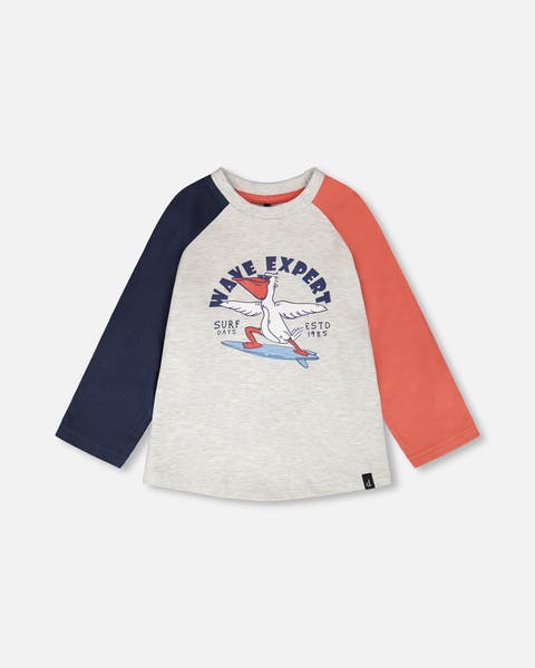 Jersey Pelican Graphic Long Sleeve T-Shirt (Baby)