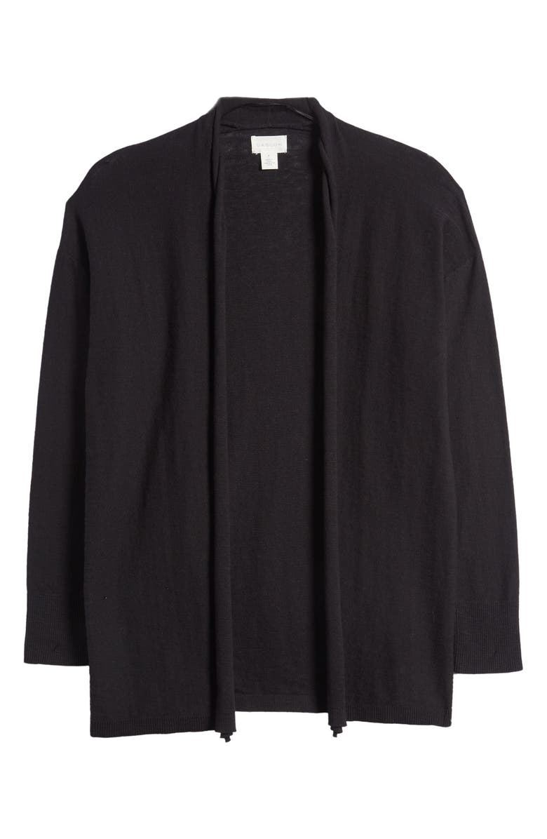 Caslon<sup>®</sup> Cotton & Linen Open Front Cardigan, Alternate, color, 