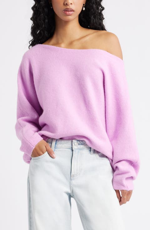 Lofty Boat Neck Oversize Sweater