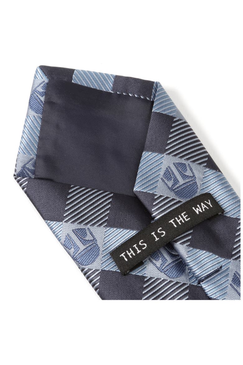 Star Wars™ Mandalorian Check Tie, Alternate, color, BLUE