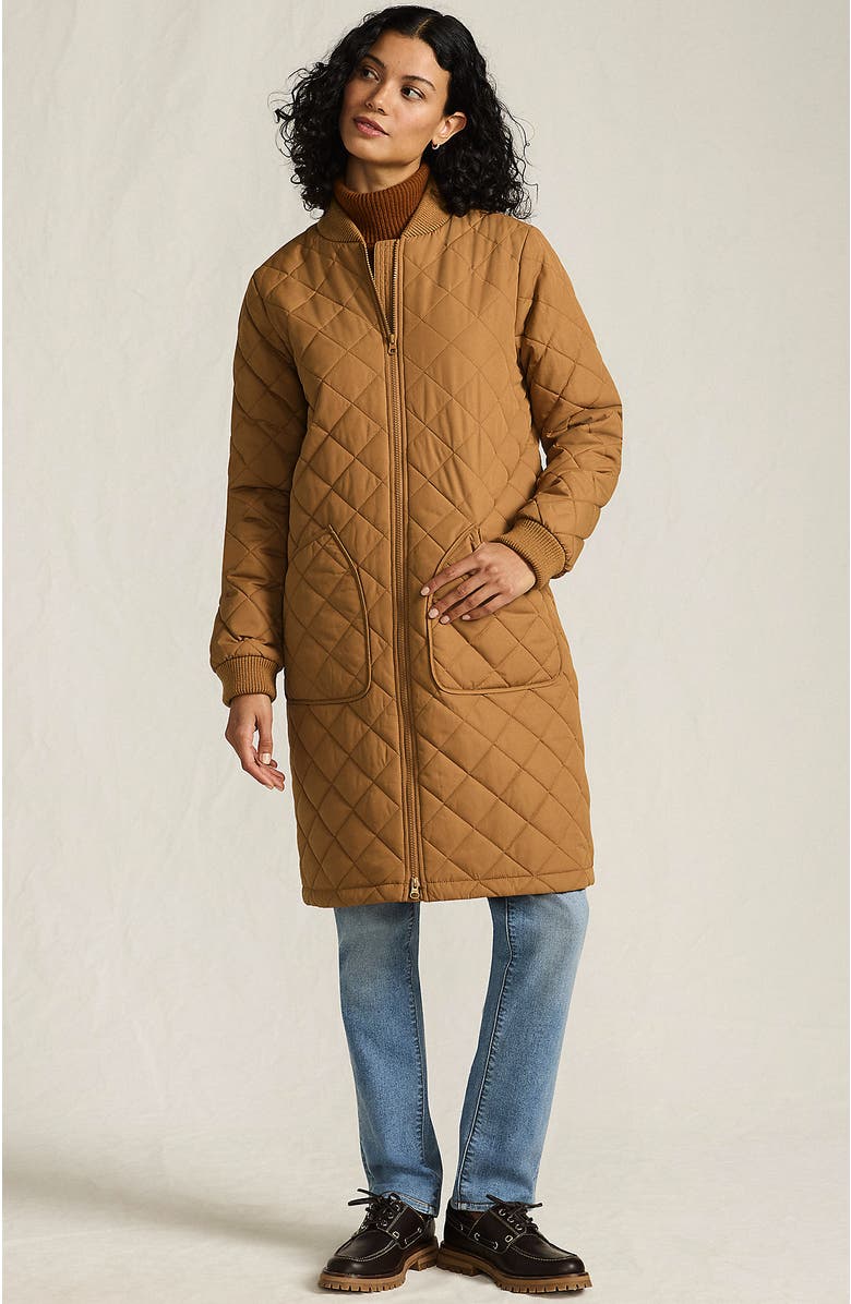 Lands' End FeatherFree Insulated Bomber Coat, Main, color, 