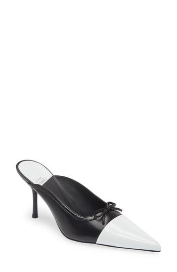 JEFFREY CAMPBELL JEFFREY CAMPBELL CHOPINE POINTED CAP TOE MULE