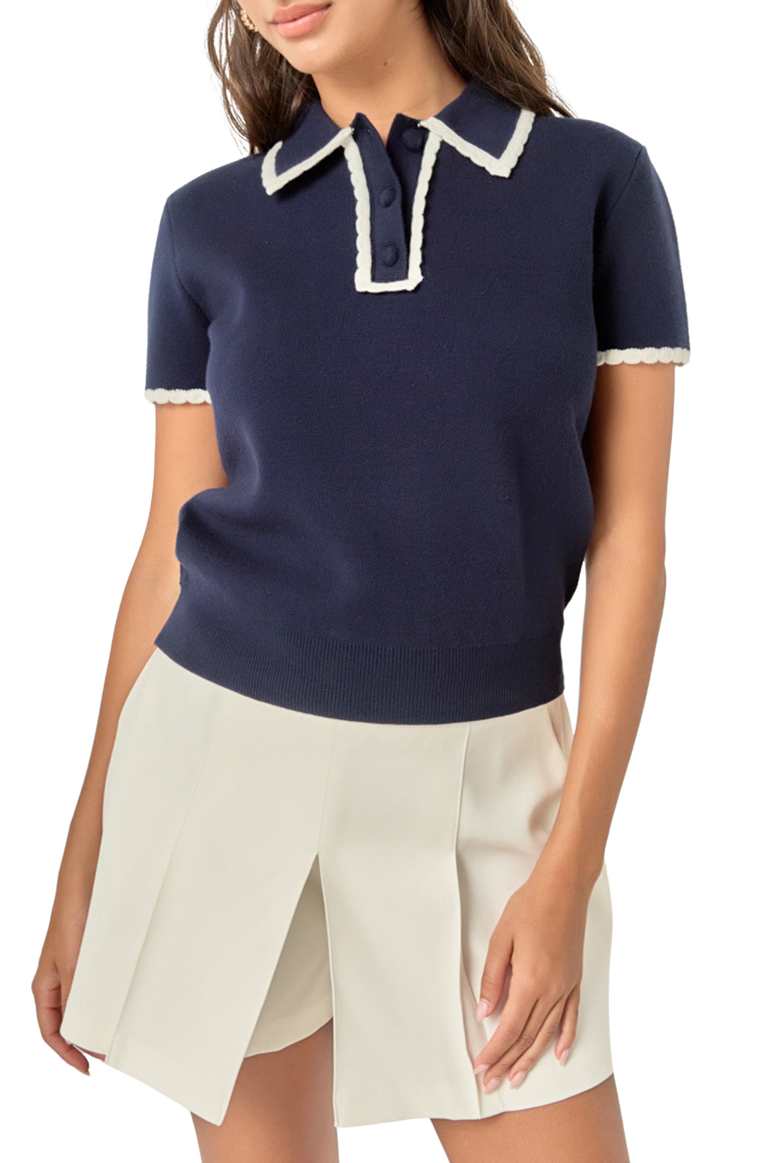 selected NAVY/ WHITE