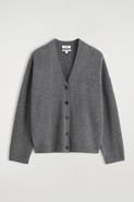 COS Cashmere Relaxed-fit V-neck Cardigan