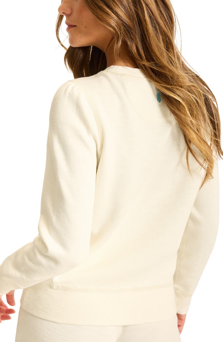 Tommy Bahama Tobago Bay Crewneck Sweatshirt, Alternate, color, Coconut