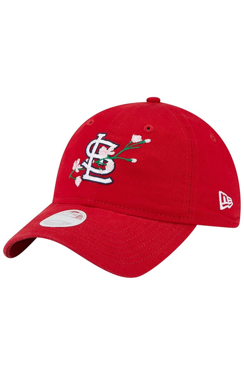 New Era Women's New Era  Red St. Louis Cardinals Logo Blossom Spring Training 9TWENTY Adjustable Hat, Alternate, color, 