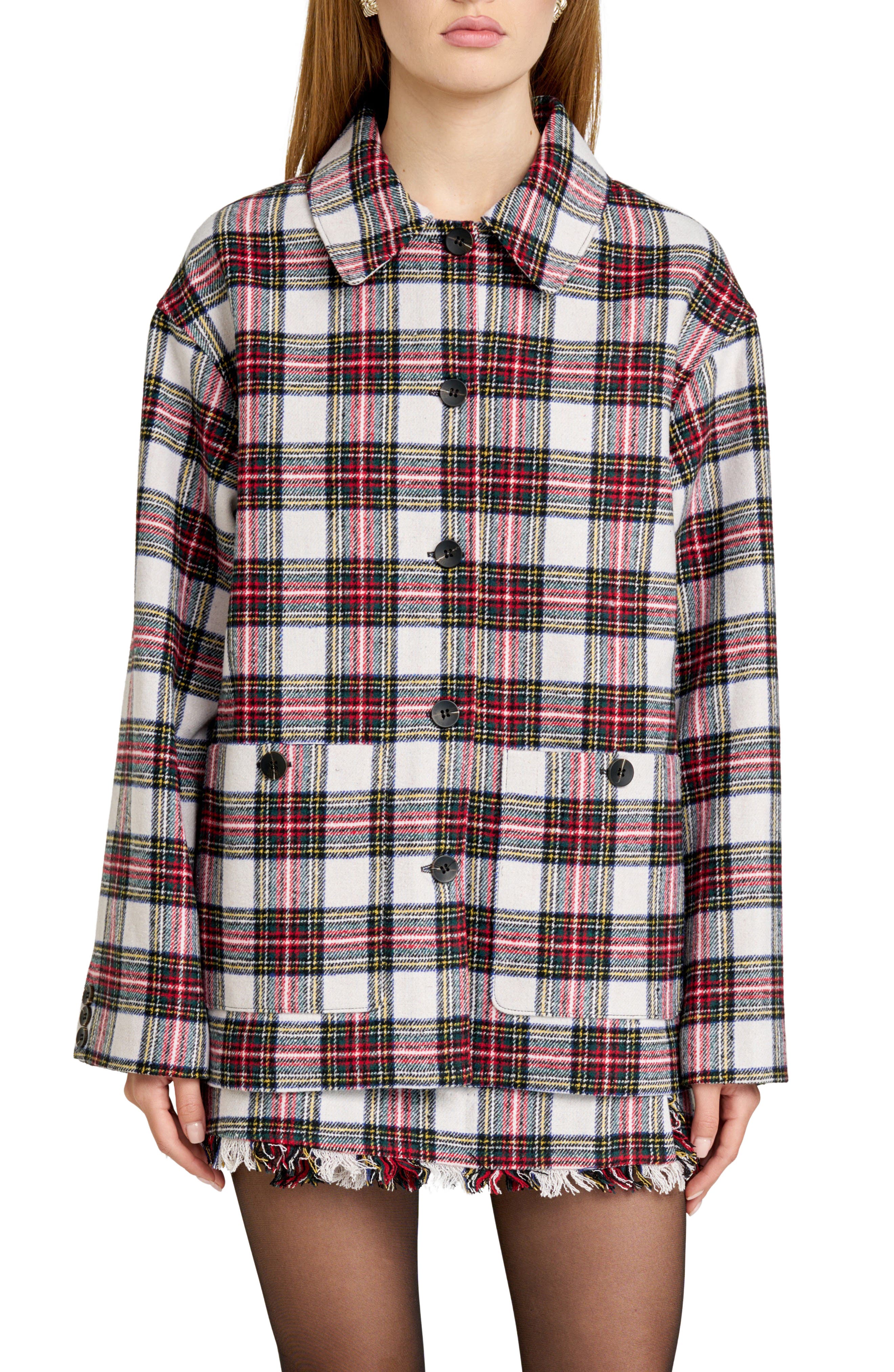 WAYF Morgan Plaid Jacket