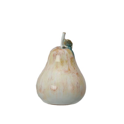 Storied Home Stoneware Pear Accent Decor, Multicolor In Neutral
