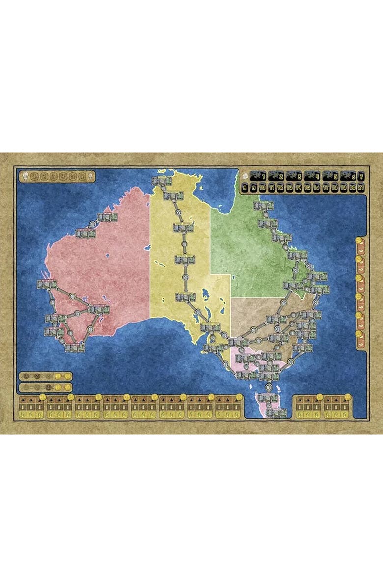 Rio Grande Games Power Grid, Australia/India Recharged, Alternate, color, Multicolored