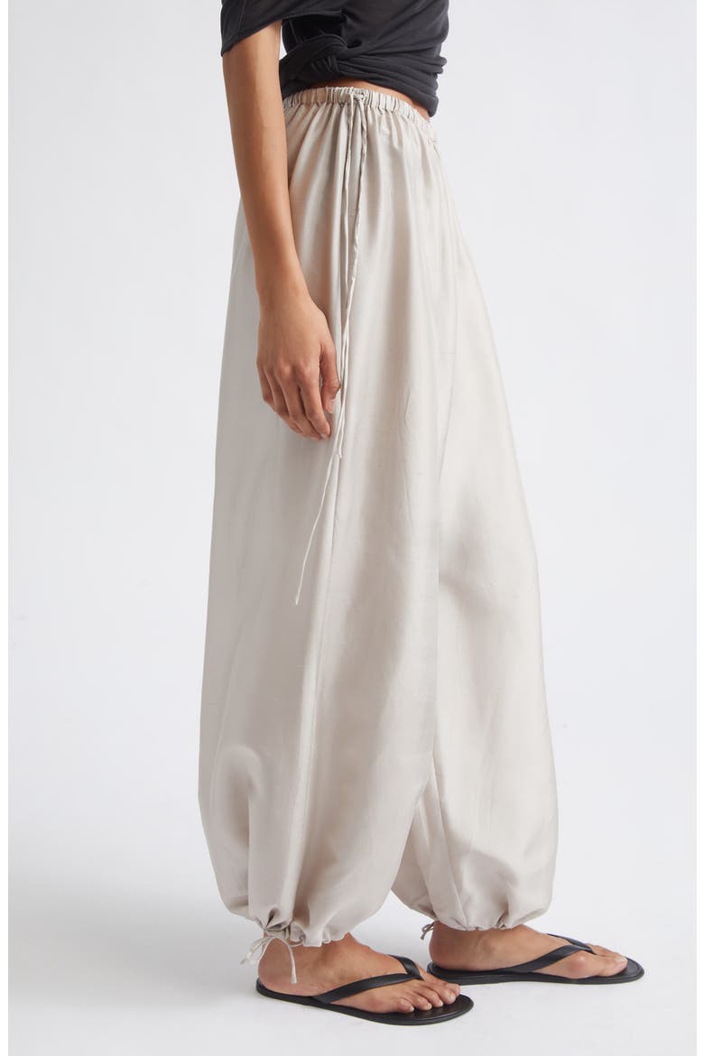 Adjustable Silk Balloon Pants, Alternate, color, SOFT ASH