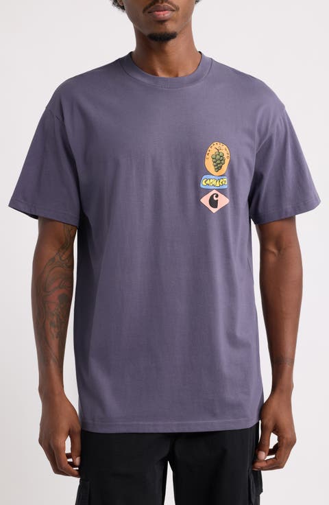 Stacked Grapes Organic Cotton Graphic T-Shirt