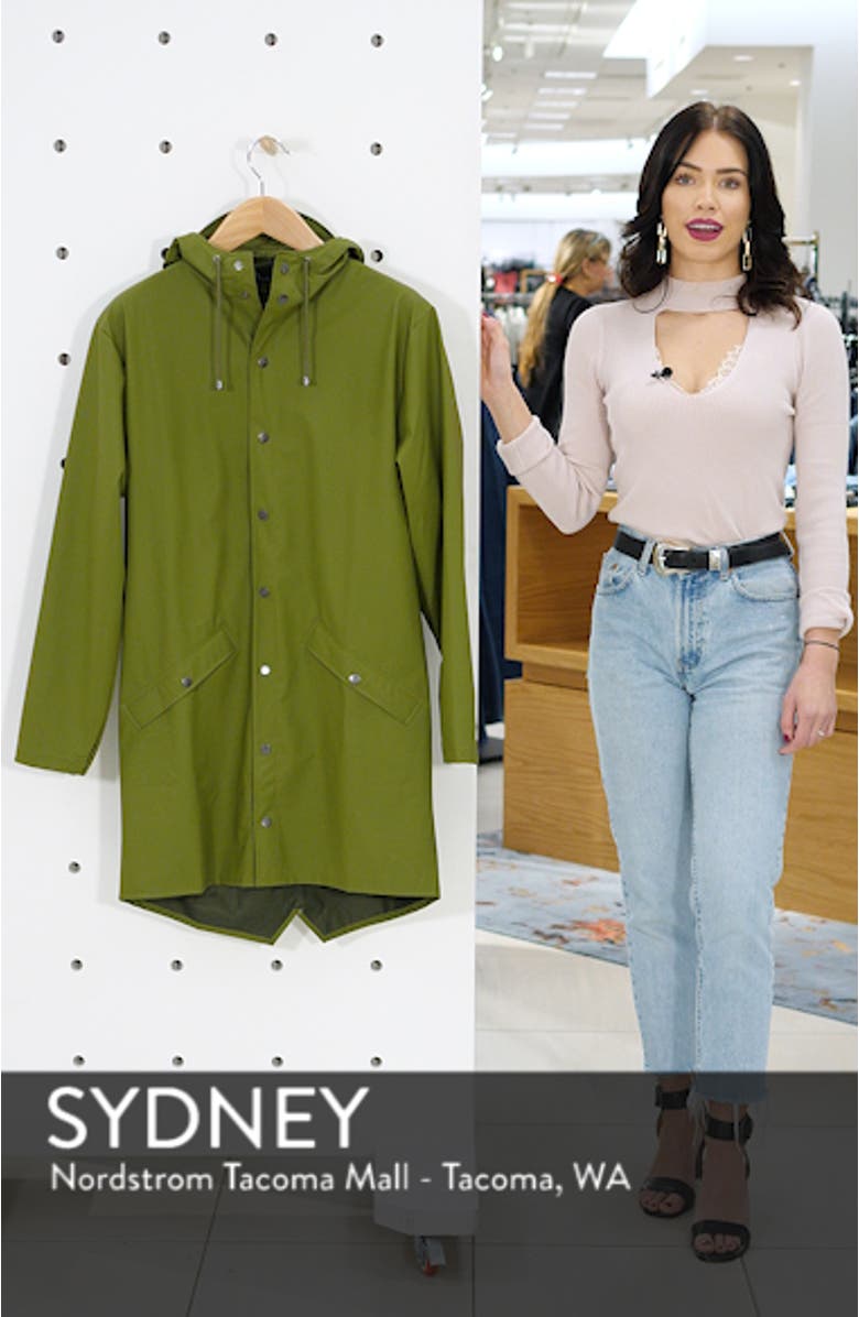 Waterproof Hooded Long Rain Jacket, sales video thumbnail