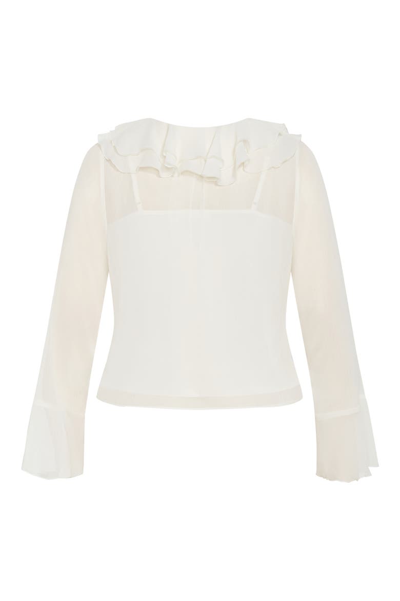 Lushious Tiered Ruffle Top, Alternate, color, CREAM