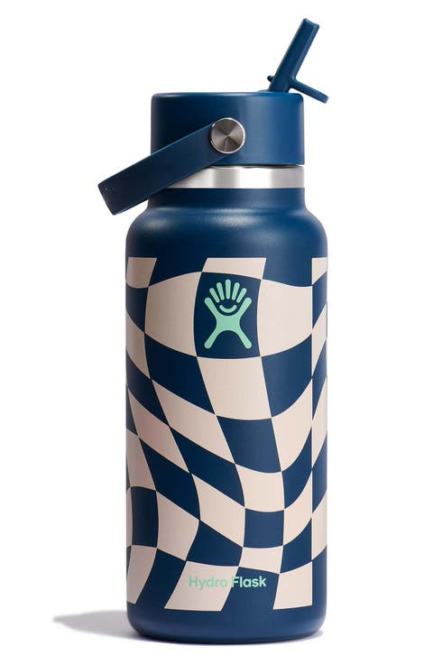 32-Ounce Wide Mouth Flex Straw Cap Water Bottle