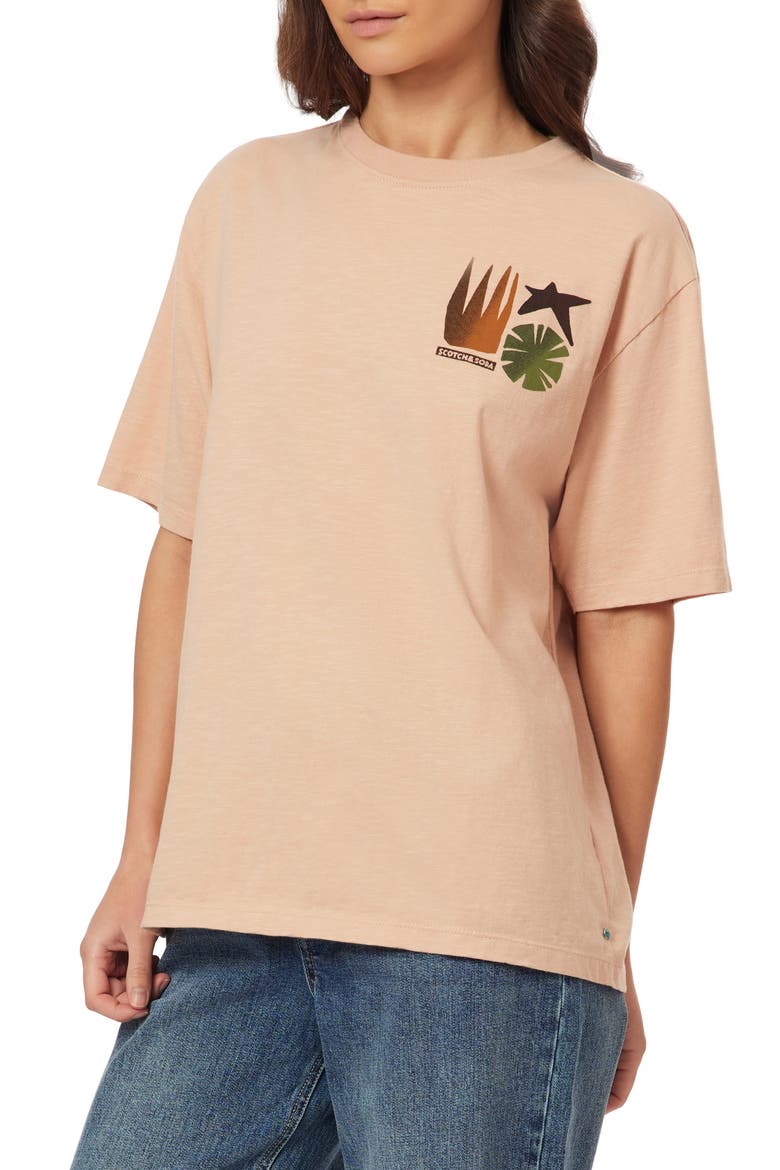 Modern Cotton Graphic T-Shirt, Alternate, color, ROSE DUST