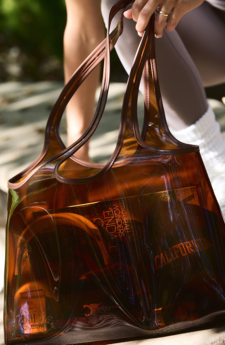 Thirty Years Jelly Clear Tote, Alternate, color, Amber