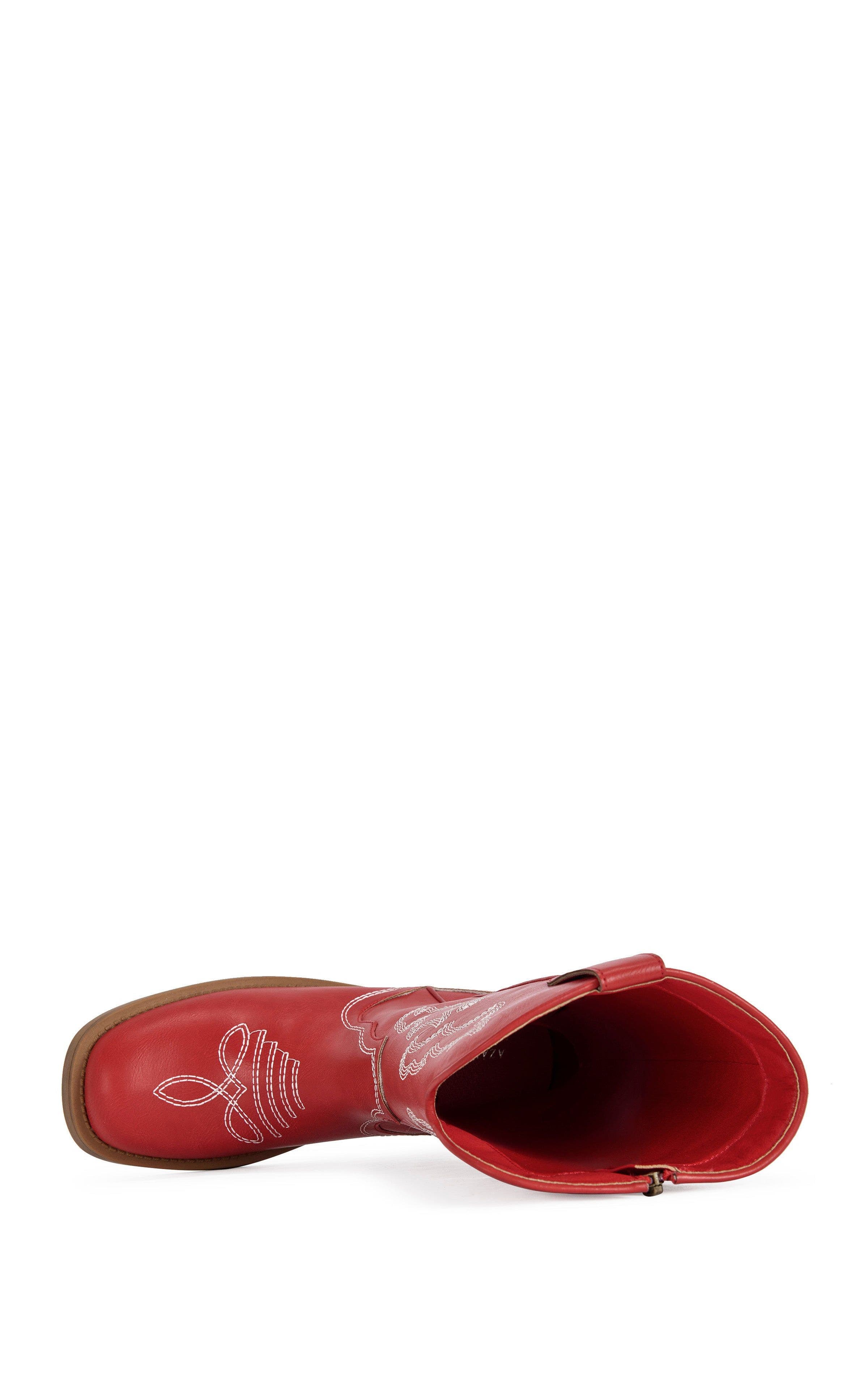Mariana Flat Boot, Alternate, color, RED