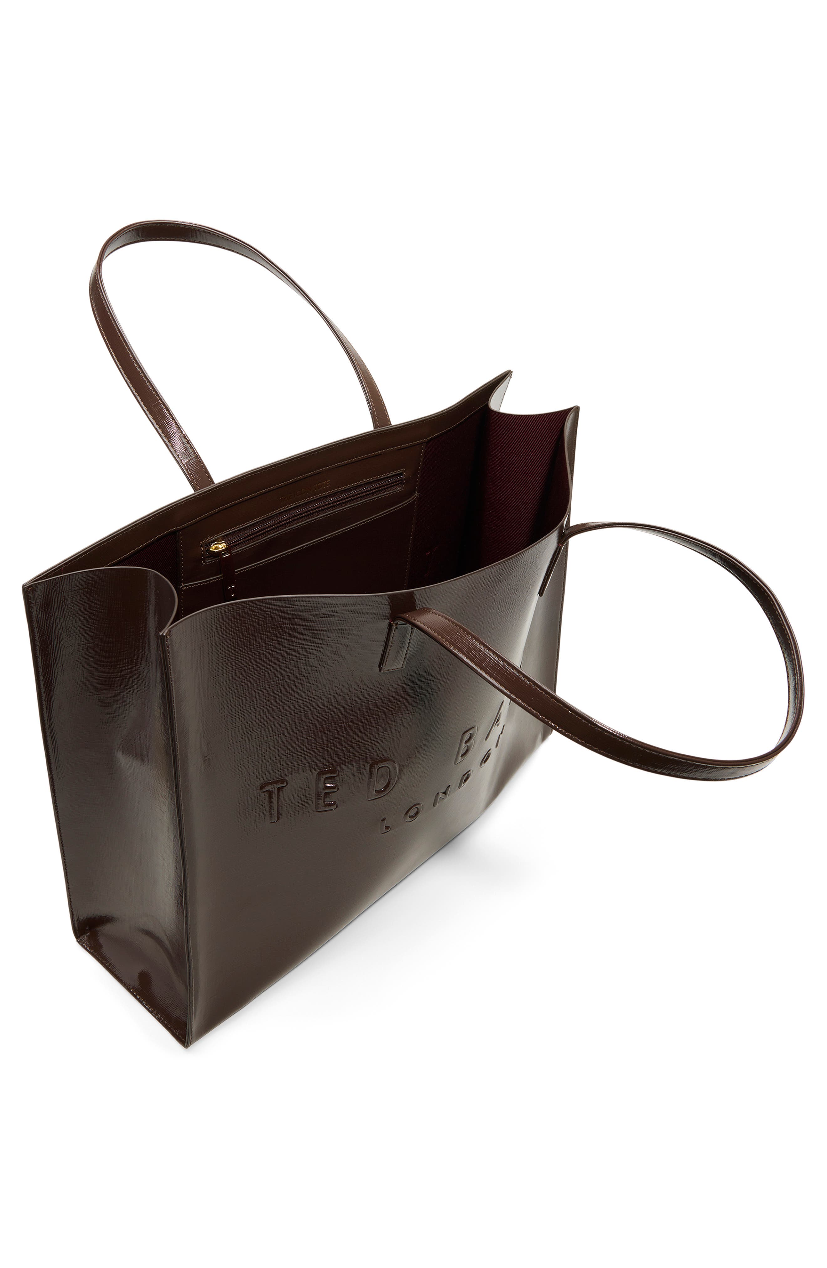 Sukicon Large Icon Tote, Alternate, color, DARK BROWN
