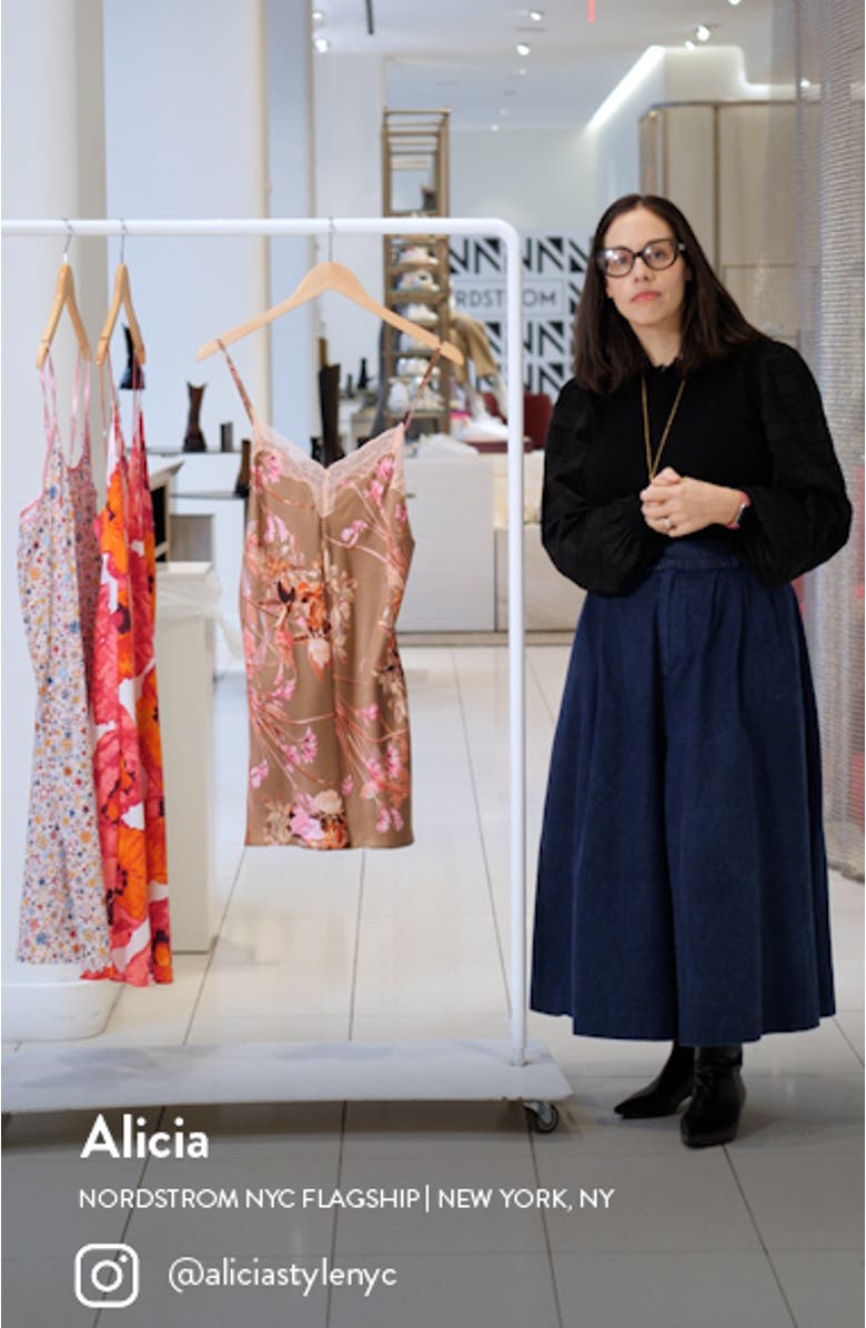 Lovefest Floral Satin Chemise, sales video thumbnail