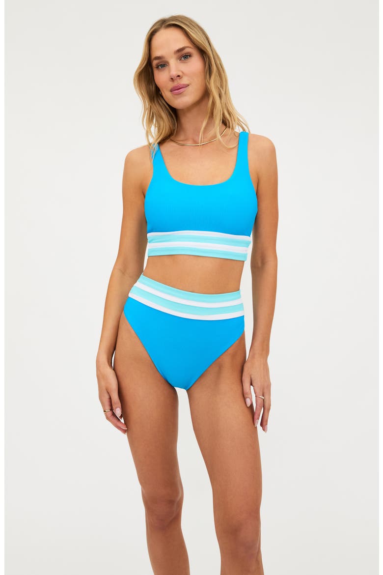 Thalia High Rise Bikini Bottoms, Alternate, color, RIVIERA ROYAL