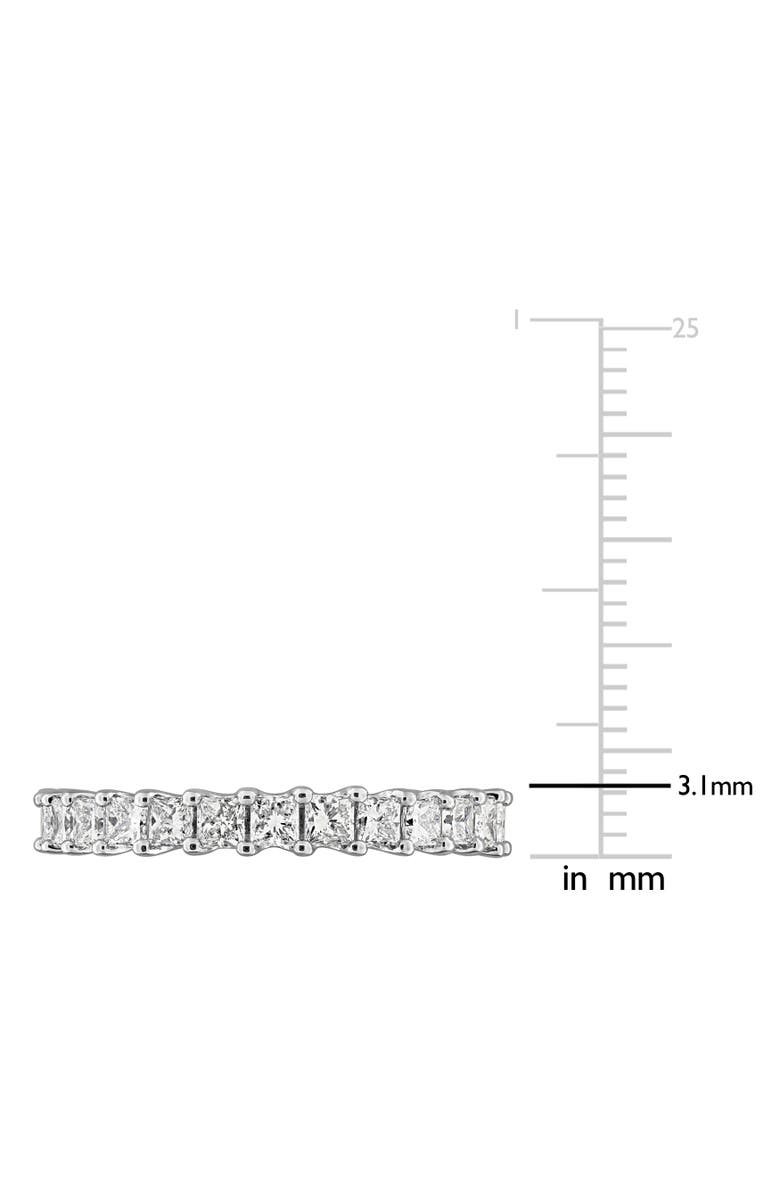Julianna B. 2 CTW Lab-Grown Diamond Princess Eternity Ring, Alternate, color, White Gold