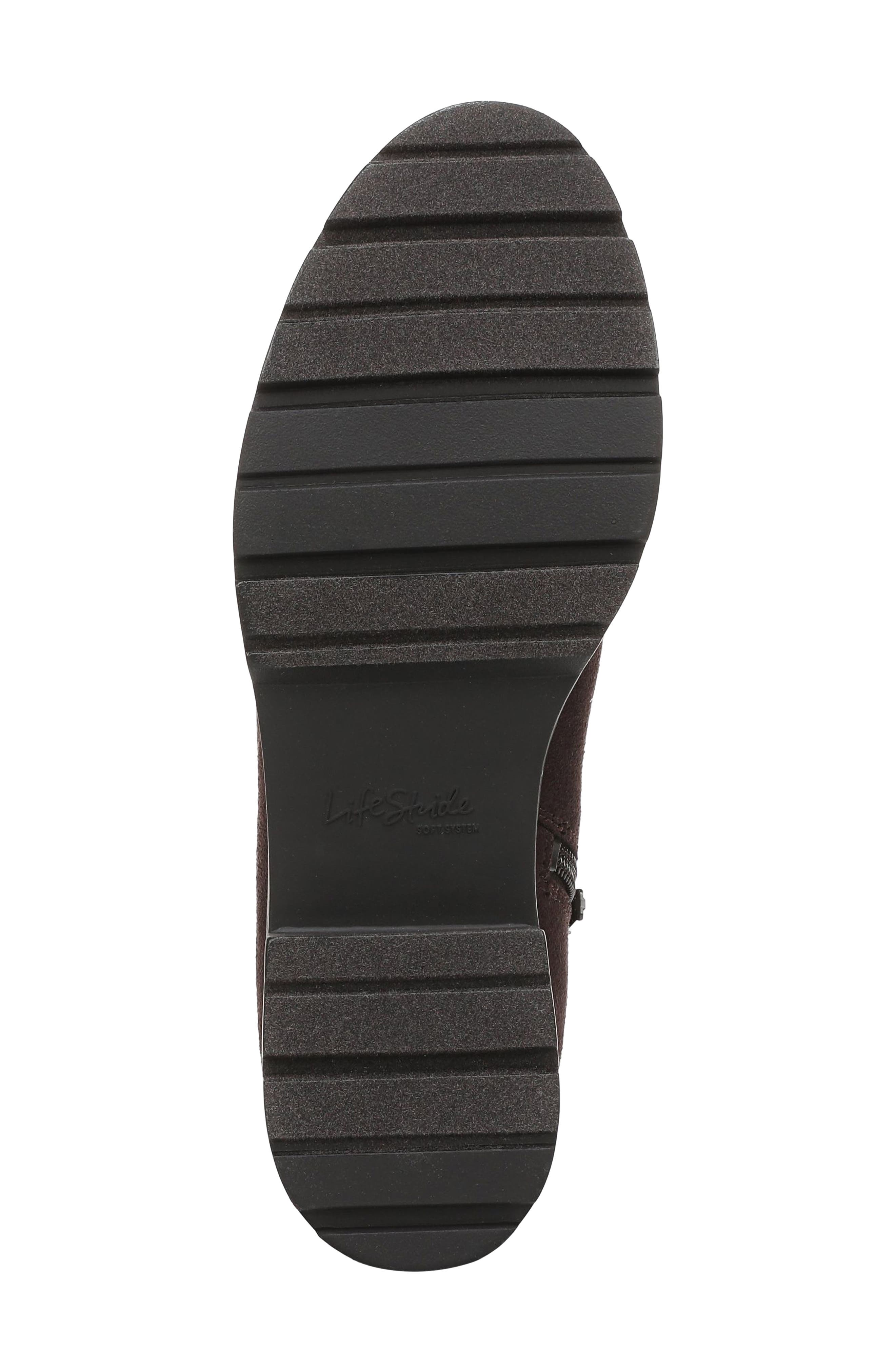 Leila Bootie, Alternate, color, DARK CHOCOLATE