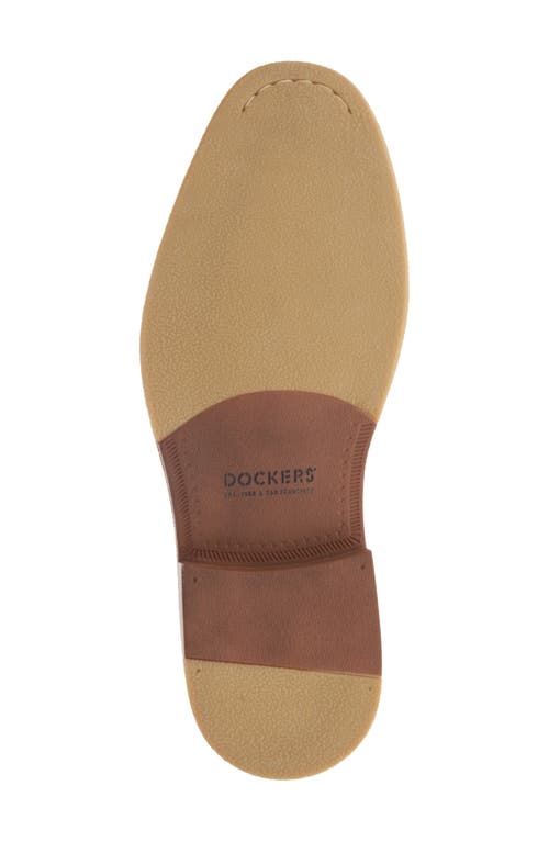 Dockers Bronson Mens Faux Leather Lace-up Derby Shoes In Tan