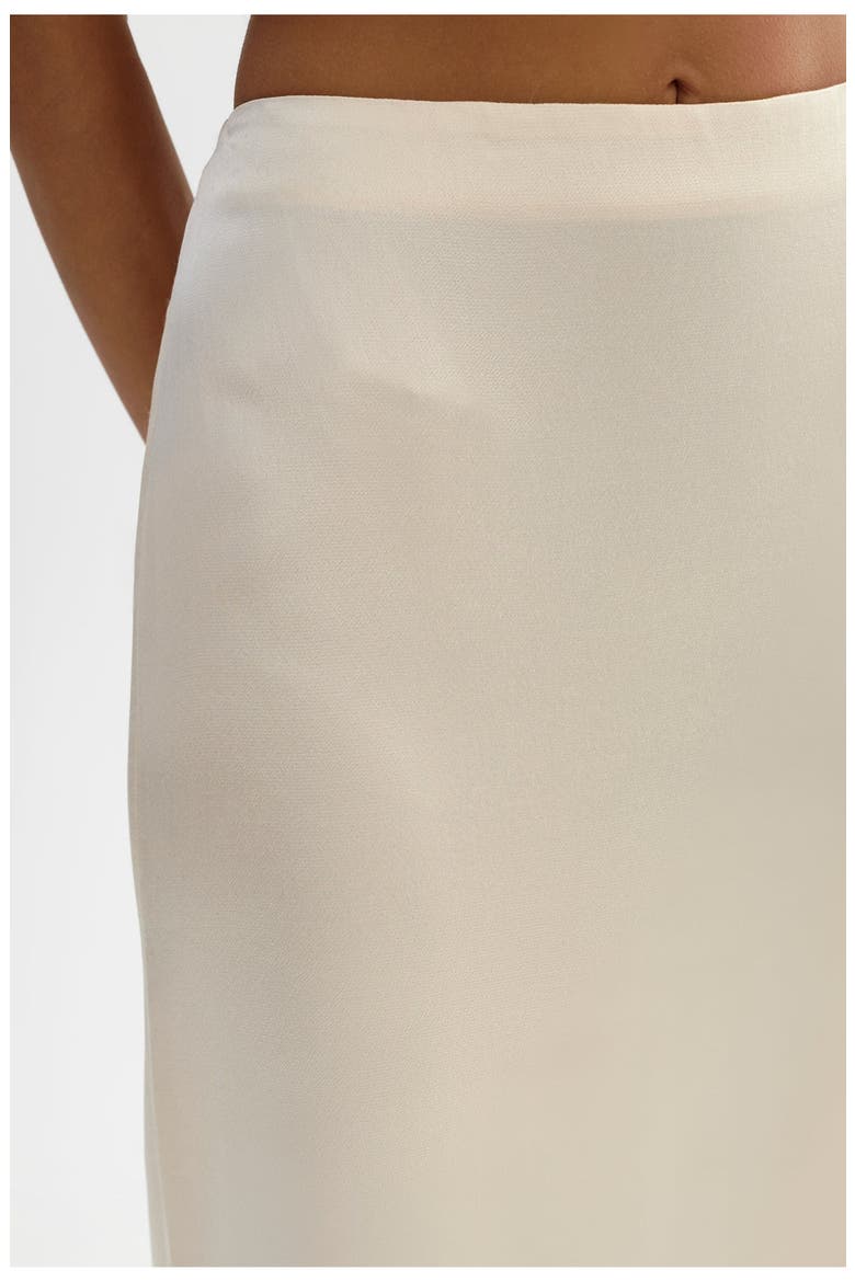 Mika Satin Skirt, Alternate, color, Cream
