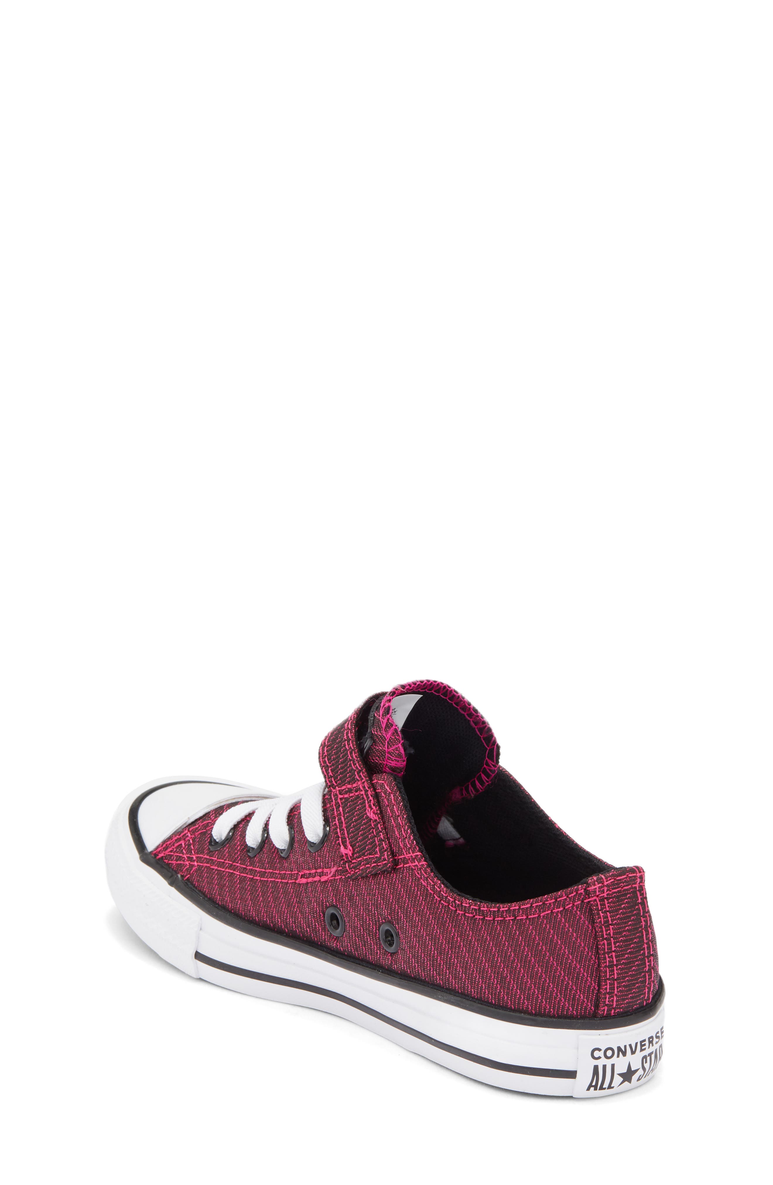 Converse Kids' Chuck Taylor<sup>®</sup> All Star<sup>®</sup> 1V Ox Low Top Sneaker, Alternate, color, Prime Pink/ White/ Black