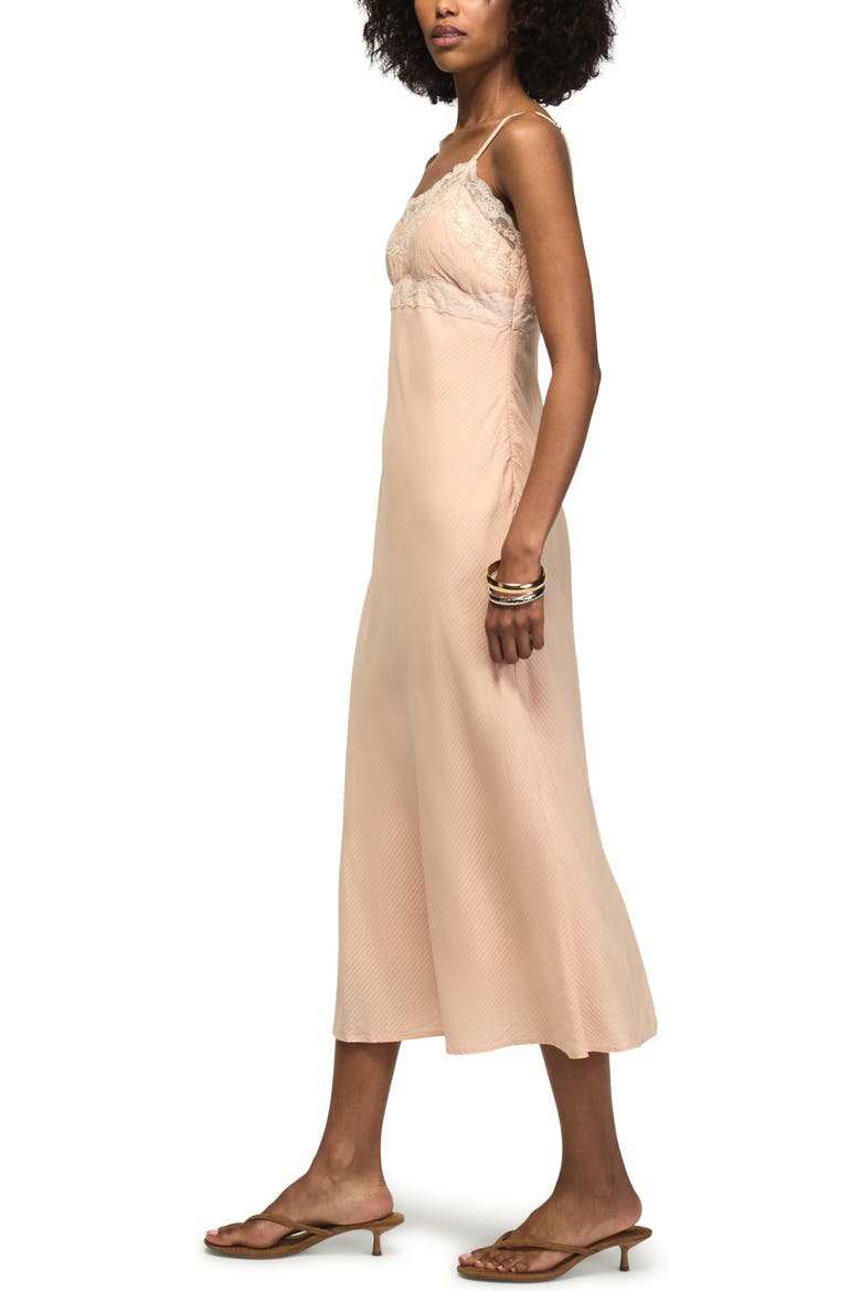 Simone Lace Trim Sleeveless Maxi Dress, Alternate, color, BLUSH