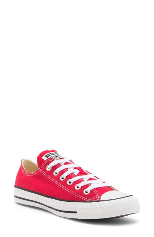 Converse Chuck Taylor® All Star® Low Top Sneaker in Red Canvas 