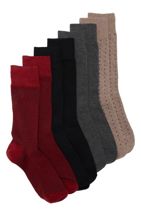 4-Pack Assorted Holiday Dress Socks