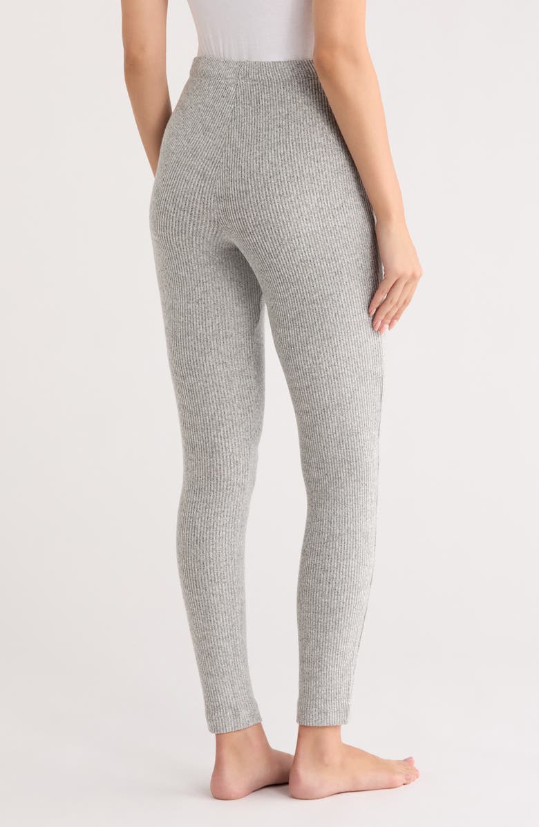 Natori Ulla Ribbed Leggings, Alternate, color, Heg